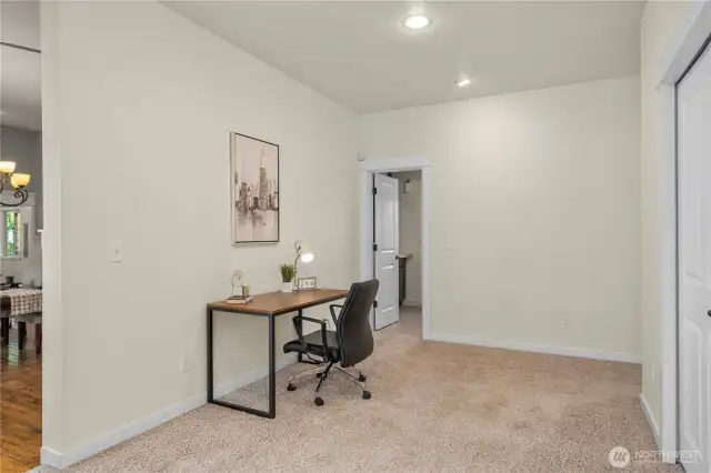 Nook located off the dining and living room.