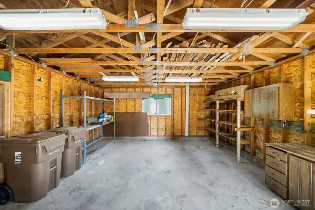 Inside the barn/shop!