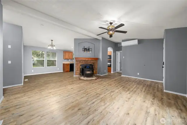 Open plan for the main living space