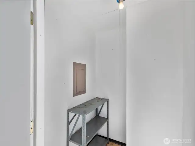 View of the additional storage space.