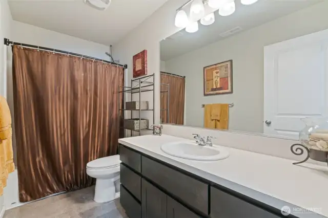 Shared bath, upstairs hall