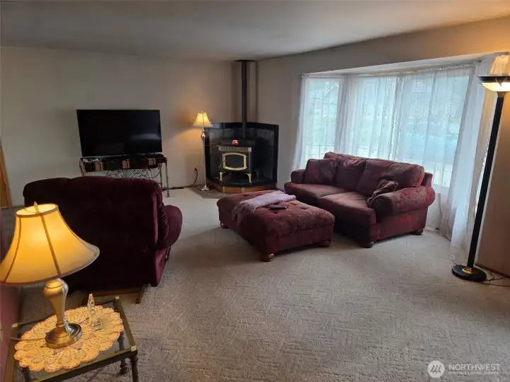Living Room with Pellet stove