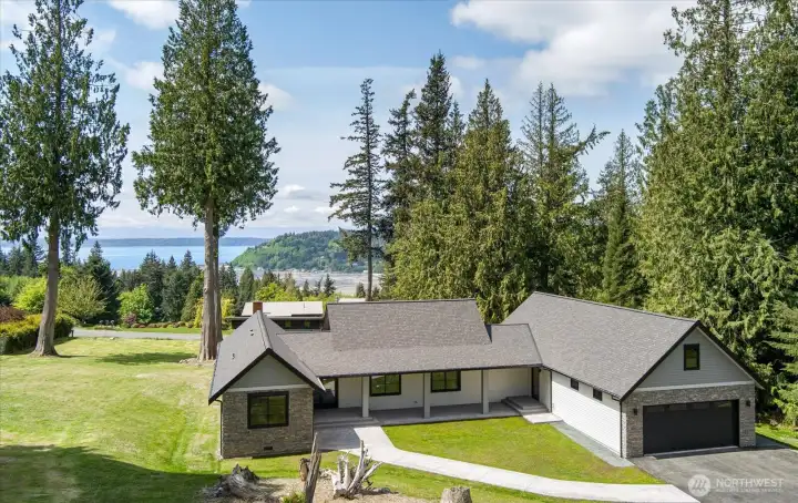New Construction over-looking Cultus Bay with views of The Olympics!