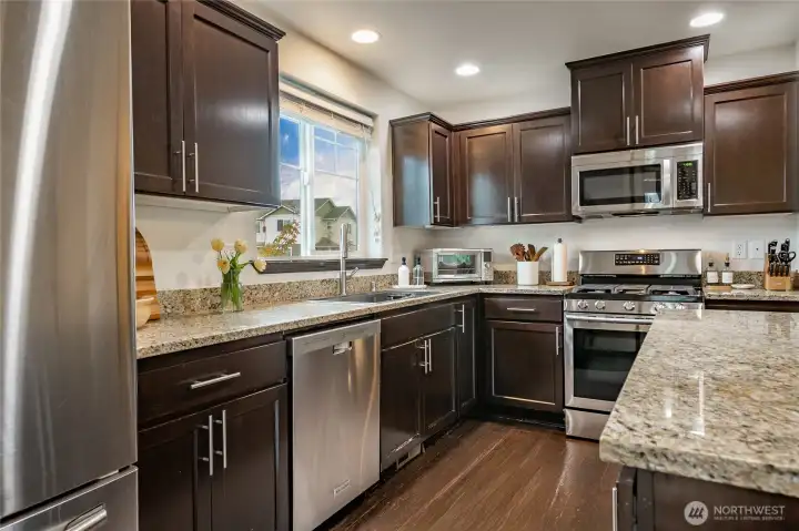 Kitchen with lots of storage and cabinets