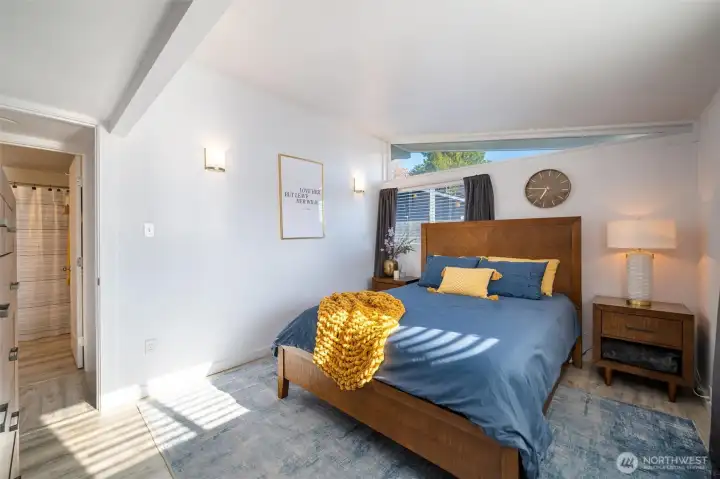 Southeast facing bedroom.