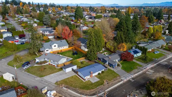 Tons of space to park in this oversized driveway. Brand new road and sidewalk on Ferndale Terrace are almost finished.