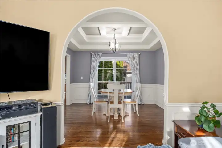Arched entryways create timeless transformation between rooms