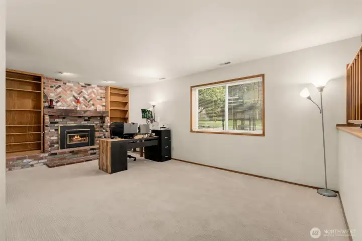 Family Room on lower level