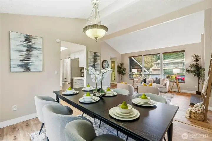 Perfect spot for morning coffee or dinner parties.