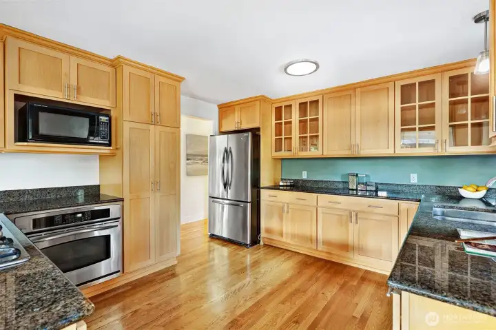 Cook with ease in the spacious kitchen.