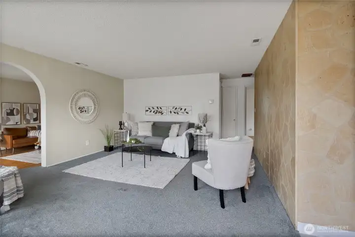 Enter into living room