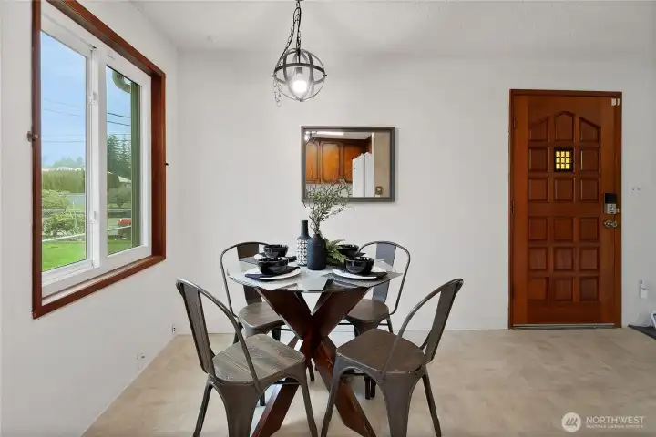 room for a dining table