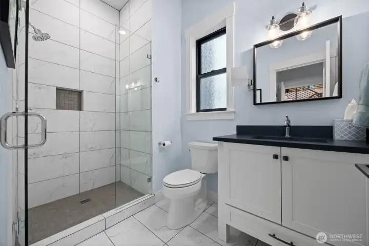 Equipped with its own private bathroom.