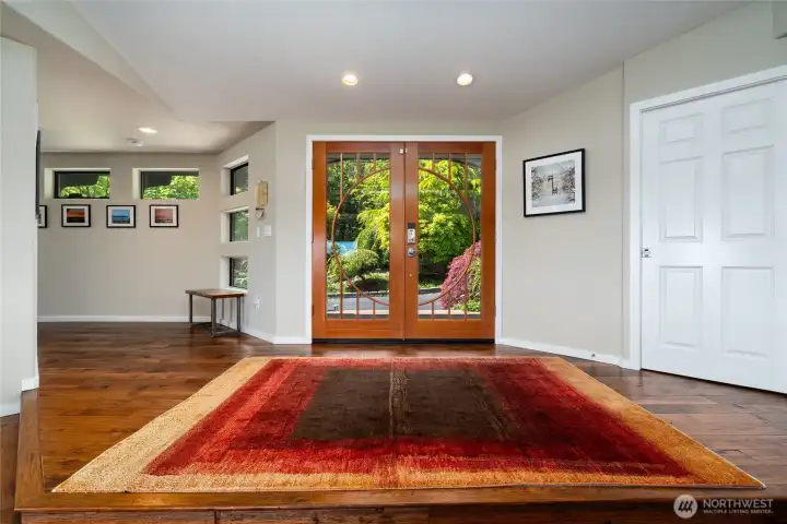 Open, expansive entry with views as you step in the door.