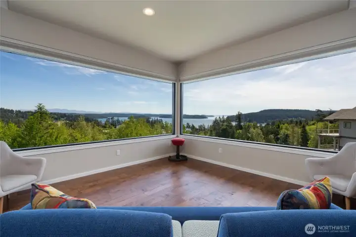 Corner windows with stunning views