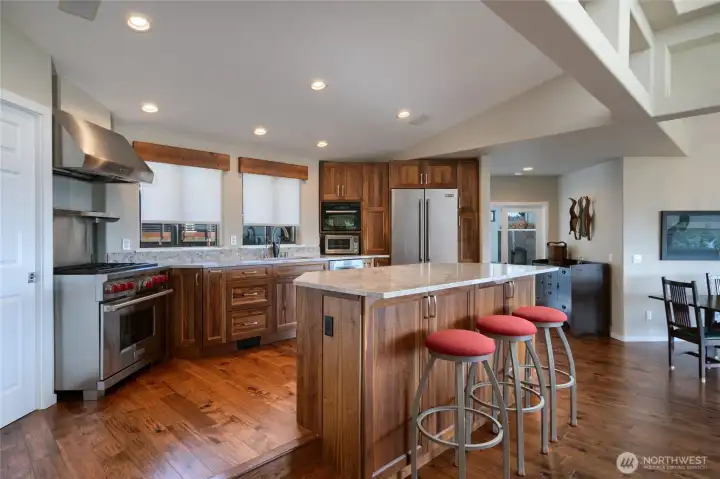 Large Kitchen with Bar for Entertaining