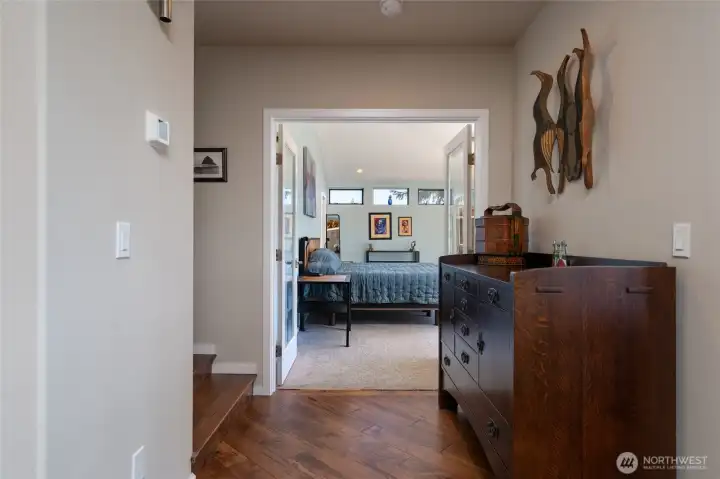 Hall off Kitchen to Primary Bedroom Suite