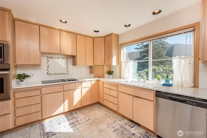 Spacious kitchen