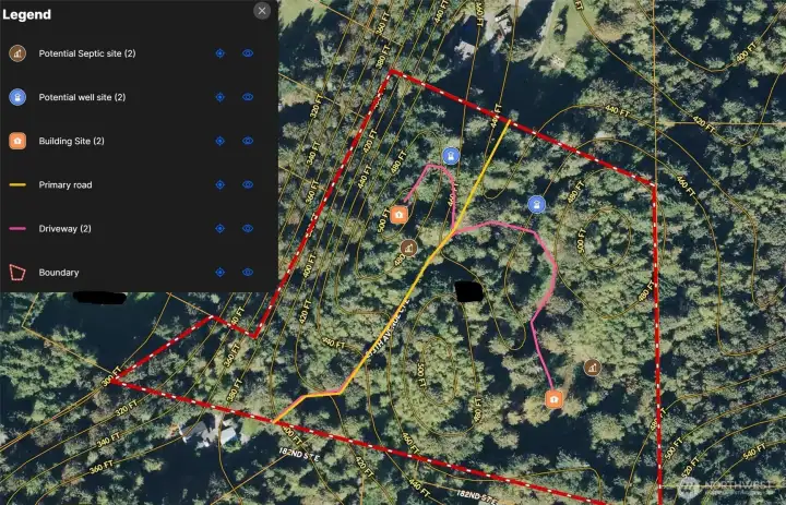 Detailed overlay of property