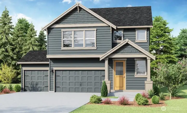 Diamond-Homesite #21-----DISCLAIMER: Rendering is artist interpretation, hardscape, landscape, color, trim, and other features may vary.