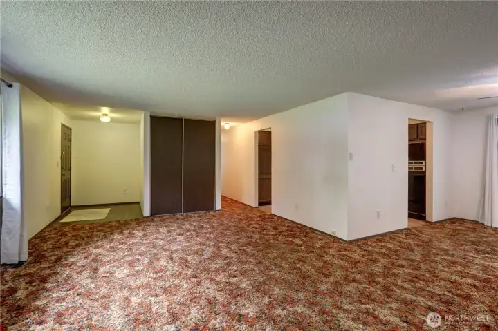 Living room with entry Living room with entry