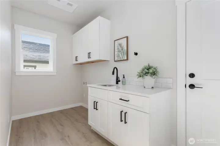 Nice storage in the Utility Room.