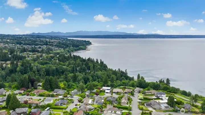 'Birds eye view' of the neighborhood.