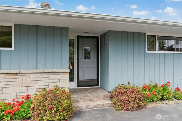 Front door welcomes you.