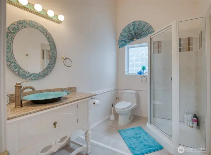 3/4 bath in basement