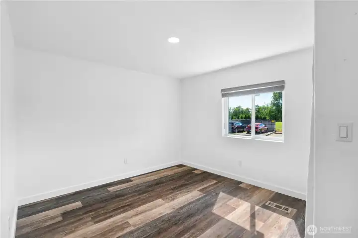 Bedroom two includes low-maintenance LVP (throughout the house)