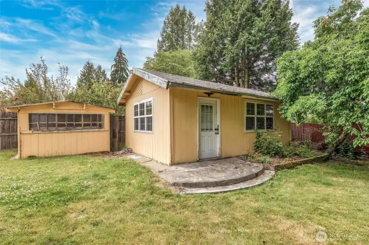 Space for gardening, play, or entertaining.