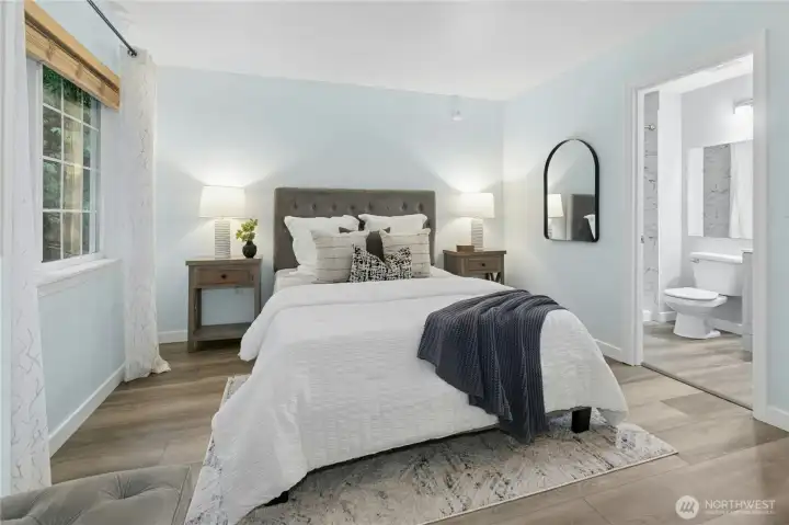 And the second bedroom also comes with it's own ensuite! And the second bedroom also comes with it's own ensuite!