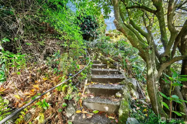 Property stairs to house--worth the added effort=FAB views