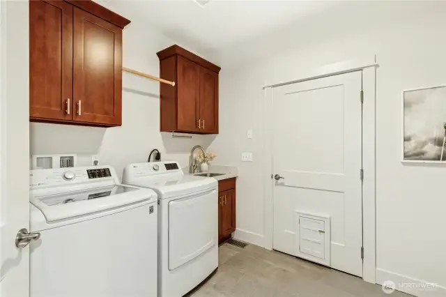 Laundry room. Door leads to garage