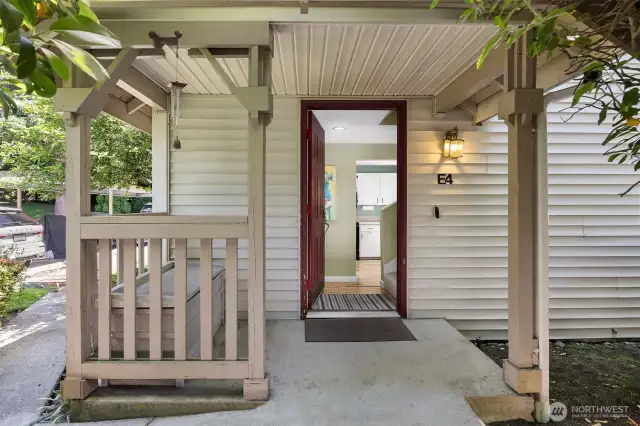 The entryway reflects pride of ownership, welcoming you with a neat and polished appearance.