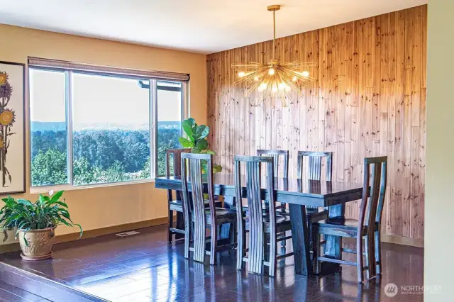 Dining room opens to the living area.