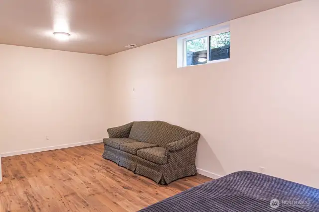 One of 2 large bonus rooms downstairs. This would be a perfect work-out room or play room. The other bonus room (currently being used for storage) would be a nice office or theater room.