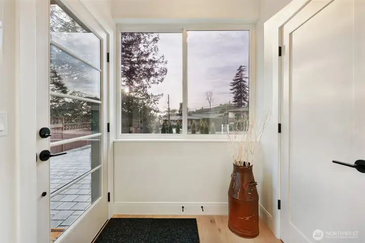 A coat closet in the entry?  Novel.