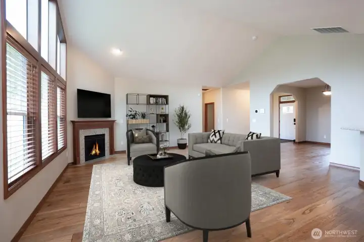 Livingrom staged virtually!