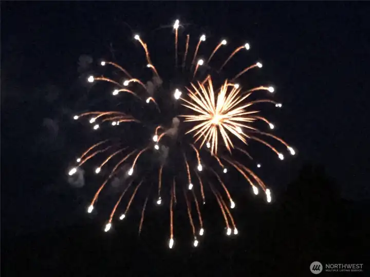 Watch firewworks from your property