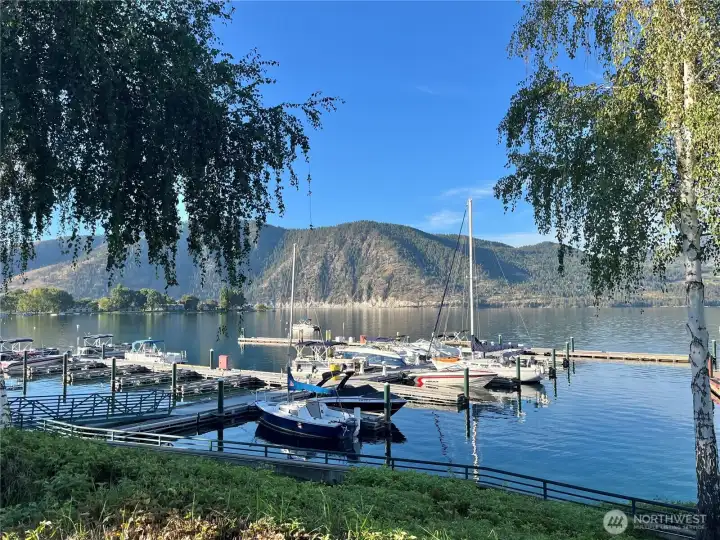 Boat docks at the lake