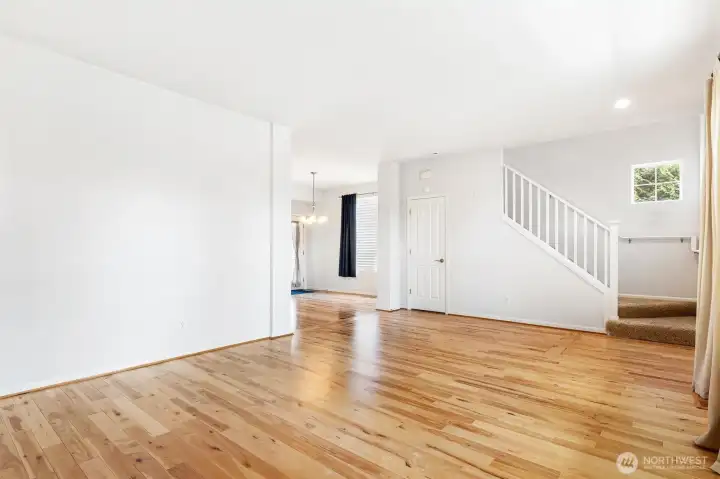 view of living room from window wall