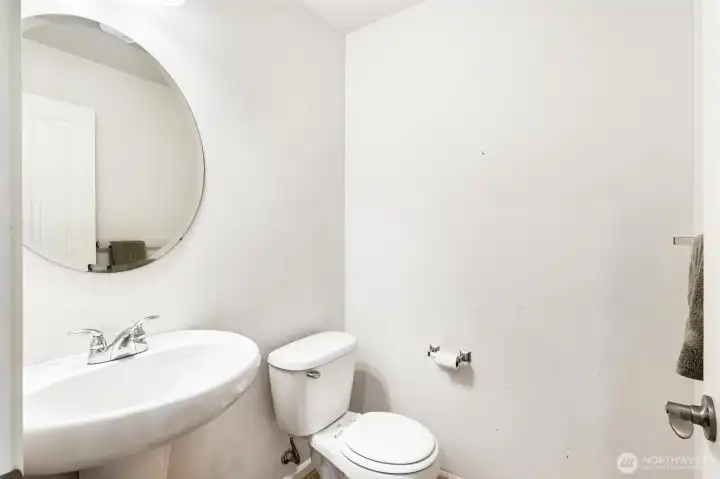 Large powder room on first floor