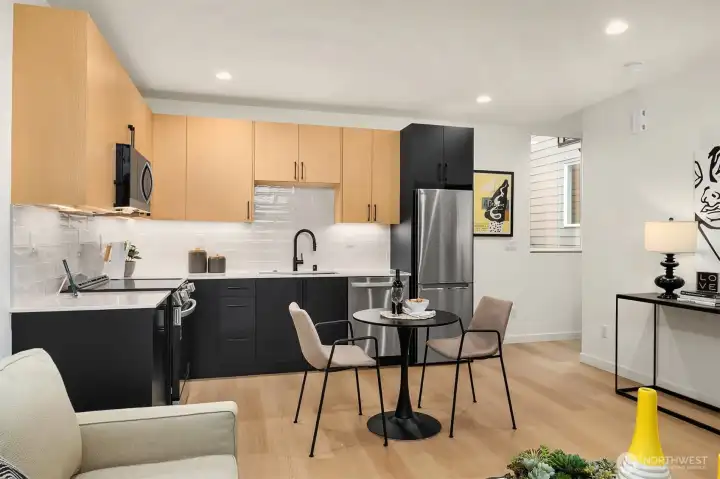 Photo from model home with similar layout
