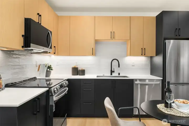 Photo from model home with similar layout