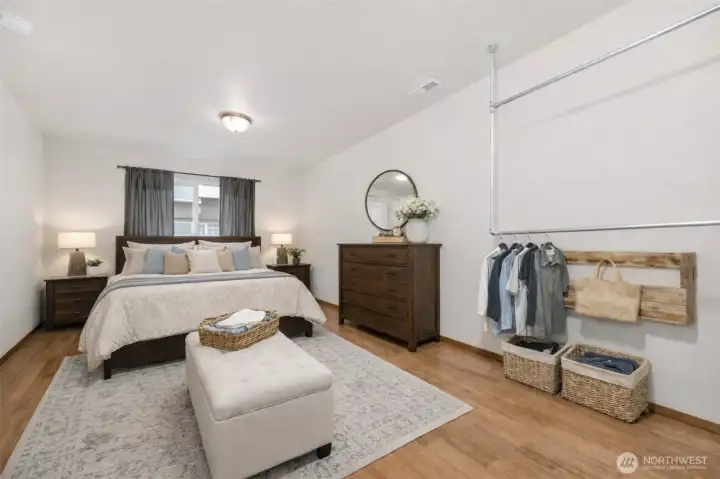 downstairs could be used as a 5th bedroom