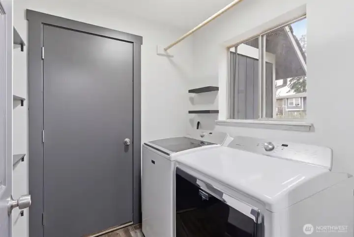 mudroom with laundry