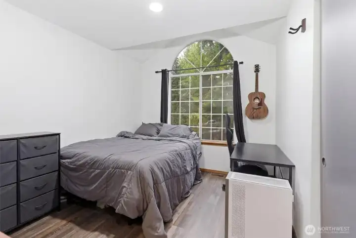 Bedroom 3 that has a peek-a-boo of Tapps Lake