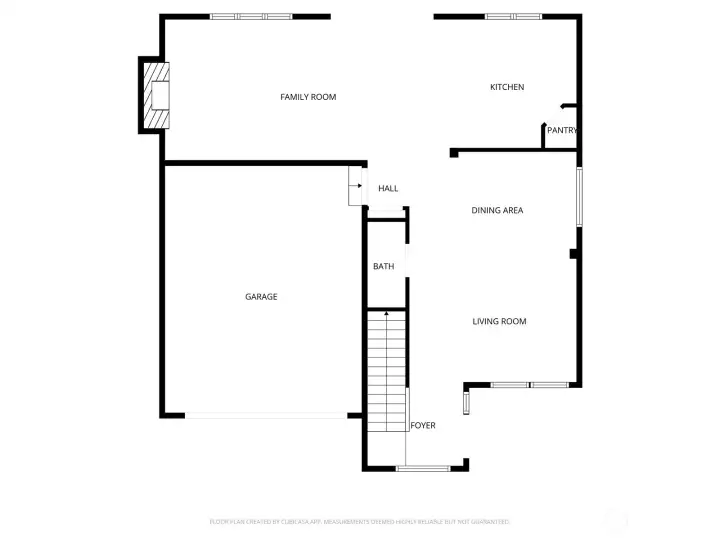 Approx floor plan for main level.