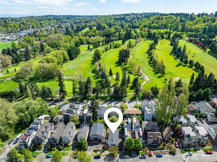 Only steps away from the West Seattle Golf Course.